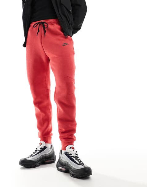 Nike - Joggers tecnici rossi felpati - view 1
