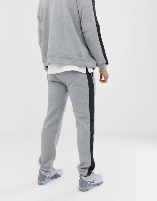 Nike Joggers With striped Side Tape In Grey BQ0679 063 ASOS