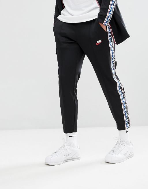 Nike joggers sale white stripe