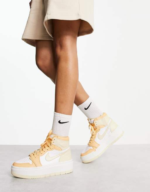 White and on sale gold jordan 1