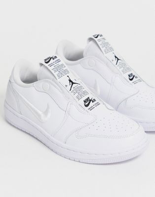 Nike Jordan - 1 - Sneakers basse senza lacci bianche | ASOS