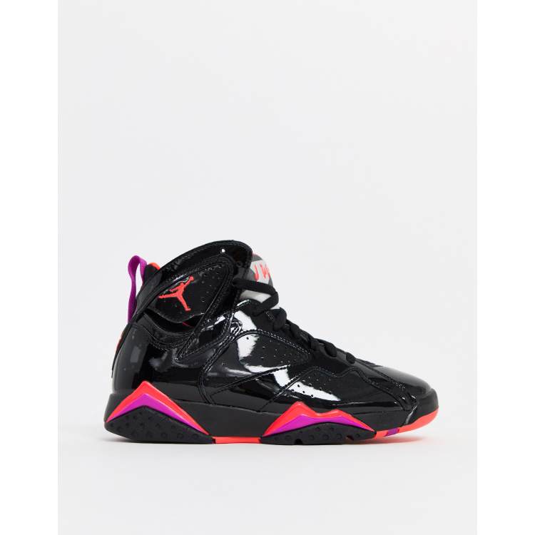 Nike Jordan 7 Baskets r tro Noir et rouge ASOS