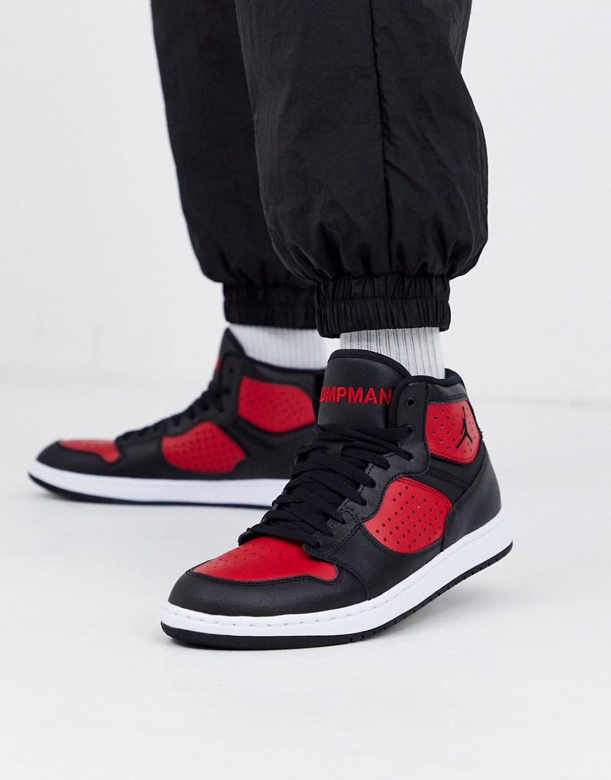 Nike Jordan - Access - Sneakers nere e rosse-Nero
