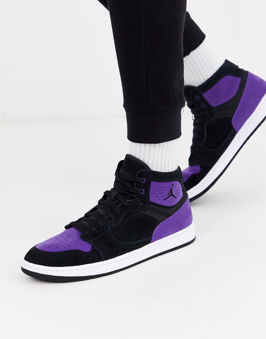 Nike Jordan Access trainer in black and purple