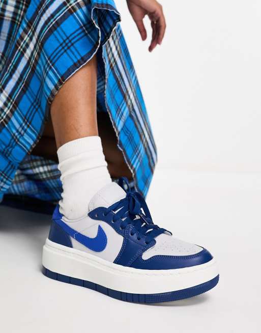 Air force 1 jordans blue on sale