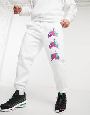 jordan white joggers
