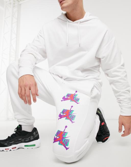 Jordan hot sale white joggers