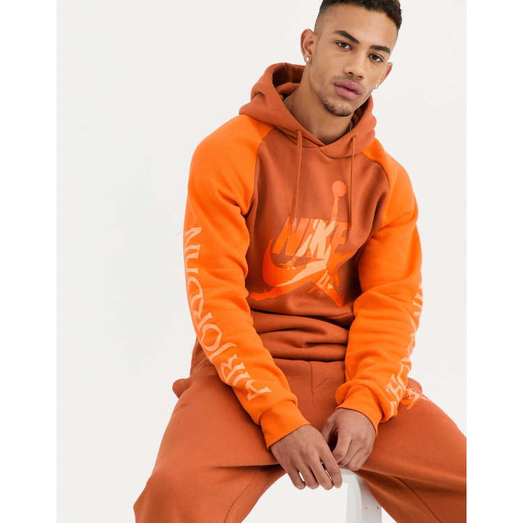 Orange deals jordan sweatshirt