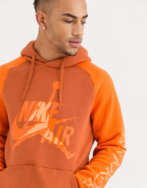 Nike air shop hoodie orange