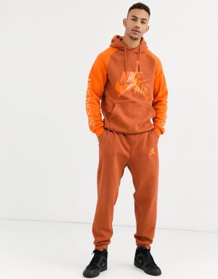 nike air hoodie orange