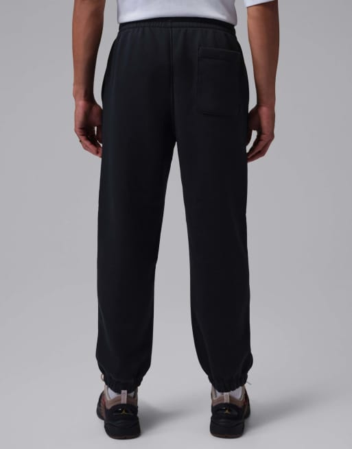 Nike Jordan Brooklyn Fleece Cuffed Trousers in Black, 2 of 4