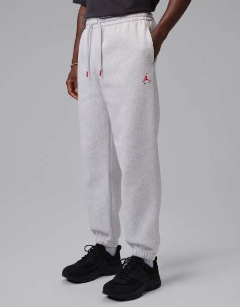 Nike Jordan Brooklyn Fleece Cuffed Trousers in Grey - view 1