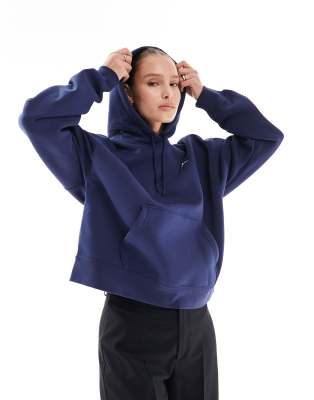 NIKE JORDAN BROOKLYN FLEECE HOODIE IN NAVY-BLUE