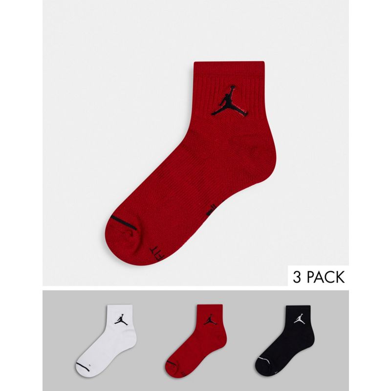 Nike Jordan - Confezione da 3 paia di calzini corti con logo jumpman