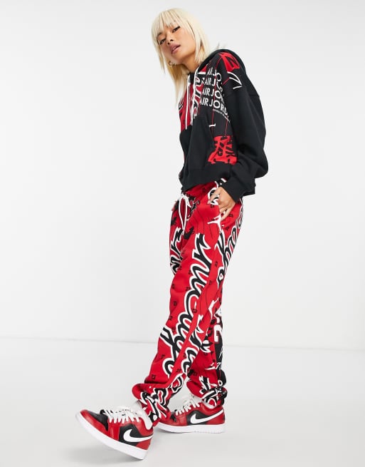 Red black and white sweatpants new arrivals