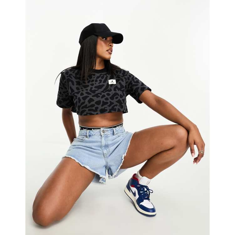 Nike Jordan crop top in black