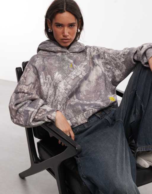 Nike Jordan cropped hoodie in camo print , 2 of 4
