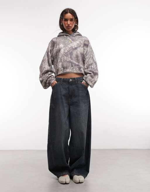 Nike Jordan cropped hoodie in camo print , 3 of 4