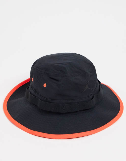 Nike Jordan – Czarny kapelusz typu bucket z troczkami, 2 z 4