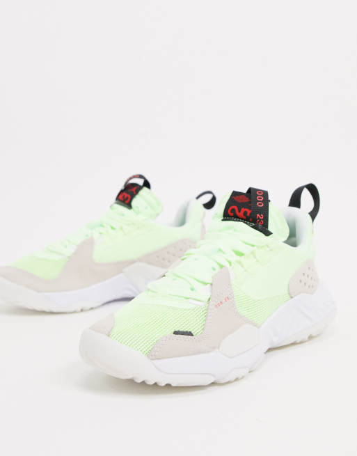 grey and neon nike trainers