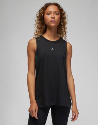 Jordan Nike Air  Sport Mesh Tank Top In Black In Black