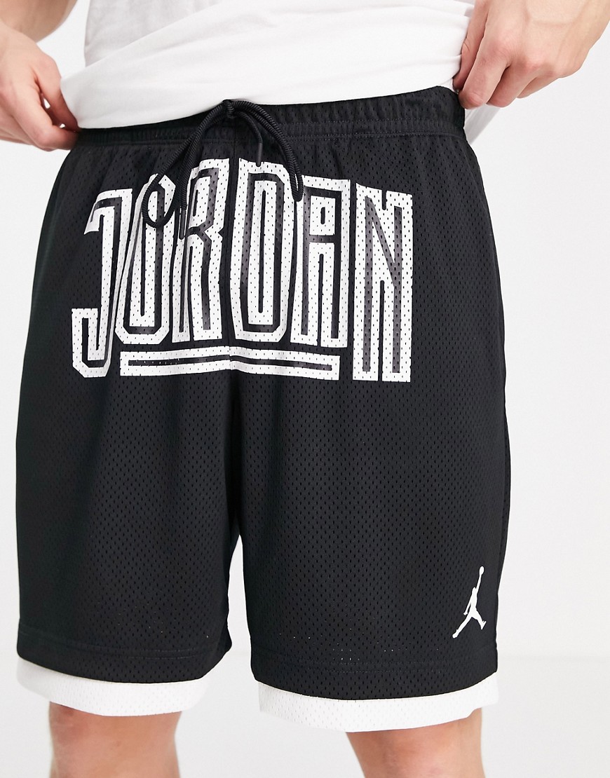 Nike Jordan DNA large logo basketball shorts in black