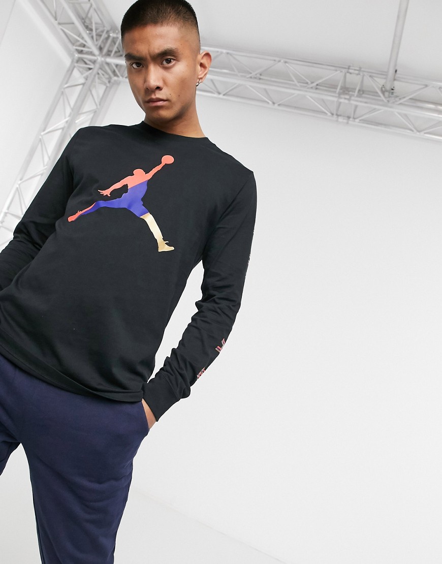 Nike Jordan DNA long sleeve t-shirt in black