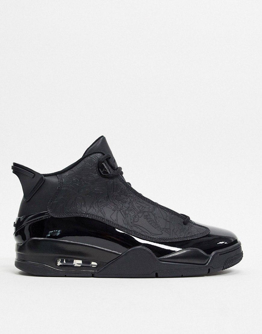 Nike - Jordan Dub Zero - Sneakers in triple black-Zwart