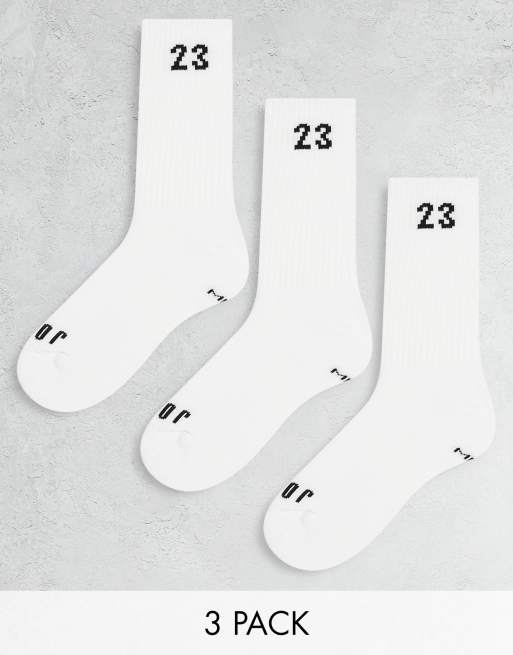 Nike Jordan Essential 3 pack socks in white