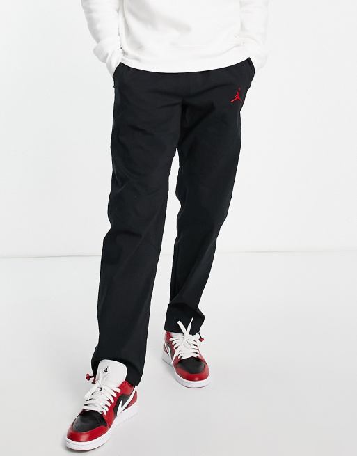 Black and deals red jordan pants