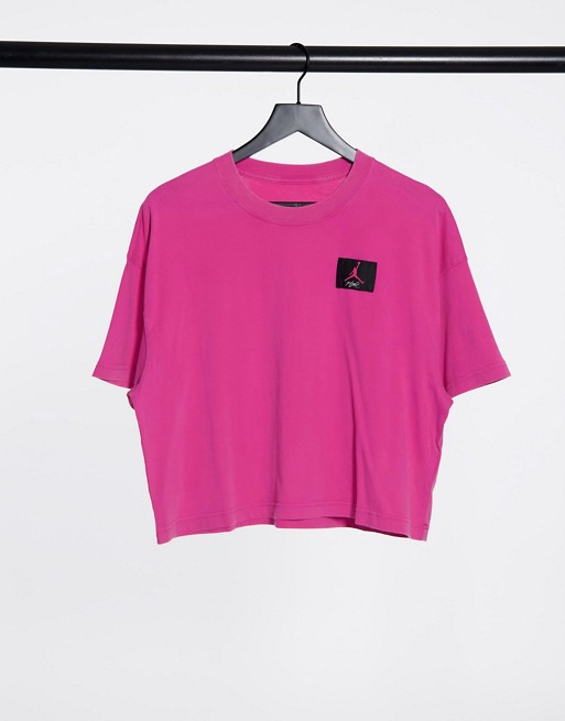 Jordan essentials boxy t-shirt in pink
