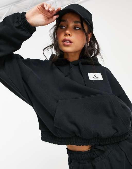 Nike Jordan Essentials fleece hoodie in black | ASOS