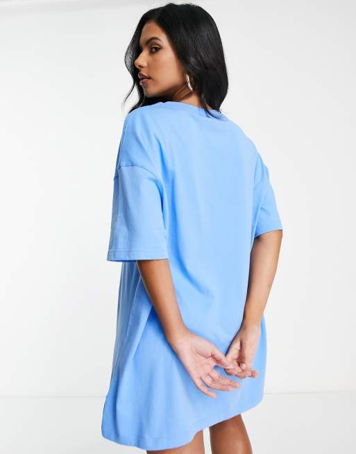 Nike Jordan Essentials t-shirt dress in blue | ASOS