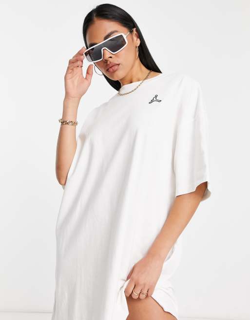 Nike t shirt dress white online