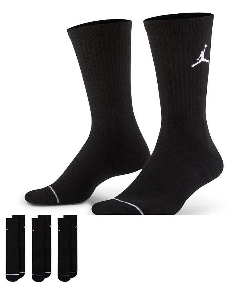 Nike Jordan Everyday Max 3 pack socks in black