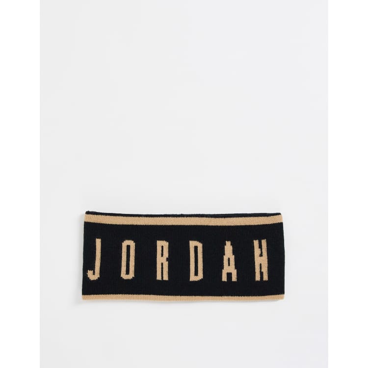 Fascia double-face in maglia nera Jordan Asos Accessori Cappelli e copricapo Fascia 
