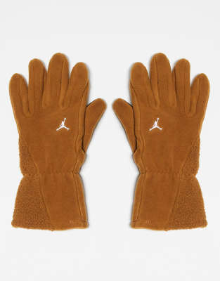 Nike - Jordan - Fleece-Handschuhe in Braun-Brown