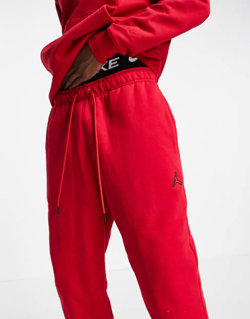 Red air sale jordan sweatpants