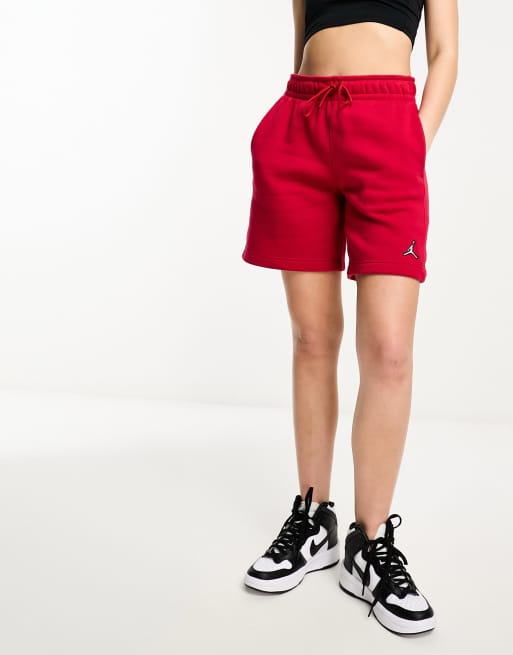 Nike Jordan fleece shorts in red