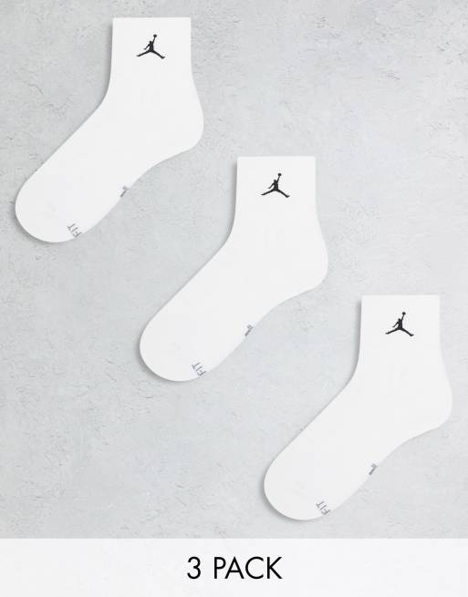 Nike - Jordan - Lot de 3 paires de chaussettes - Blanc