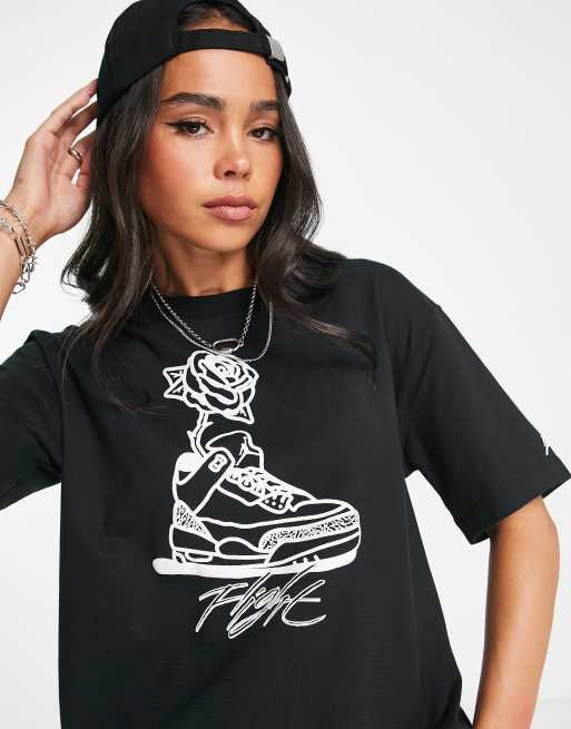 BLACK NIKE JORDAN T-SHIRT in black