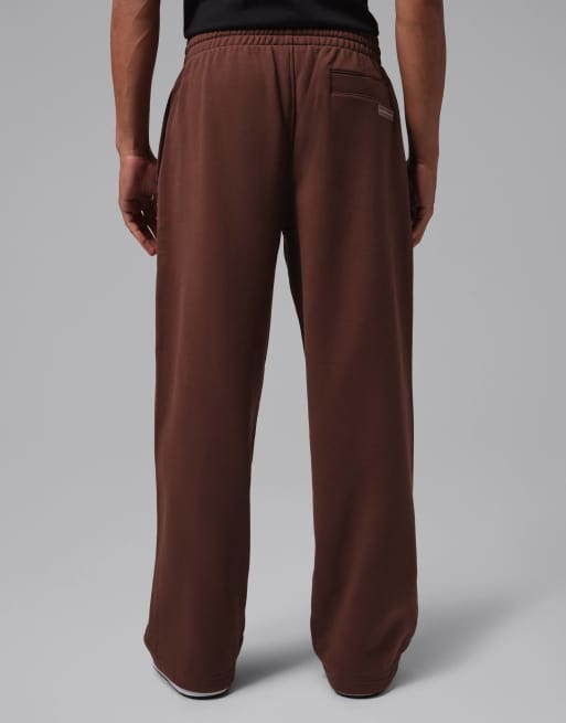 Nike Jordan Flight Fleece joggers a fondo aperto marroni, 2 di 4