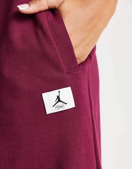 Nike Jordan Flight fleece sweatpants in burgundy