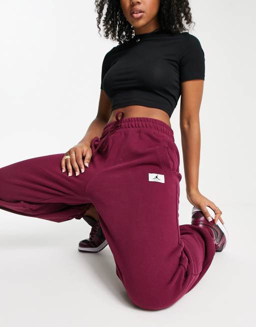 Womens Jordan Warm up Pants Burgundy Size M