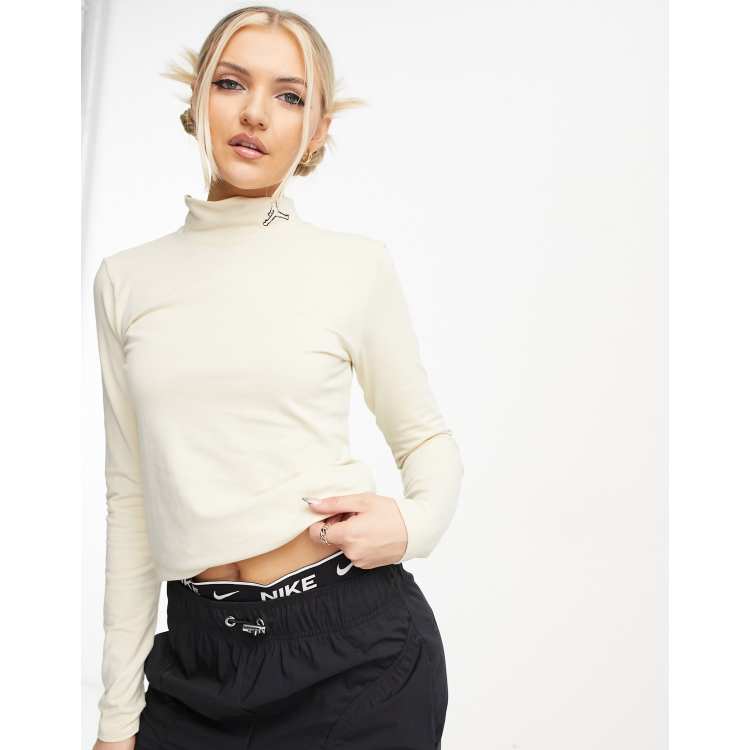 Nike turtleneck hot sale crop top