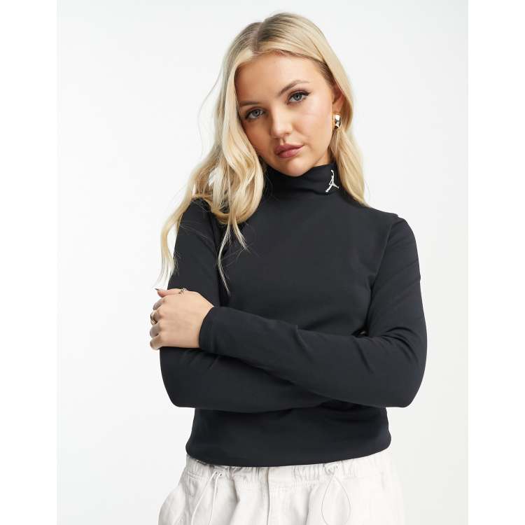 Nike black mock discount turtleneck