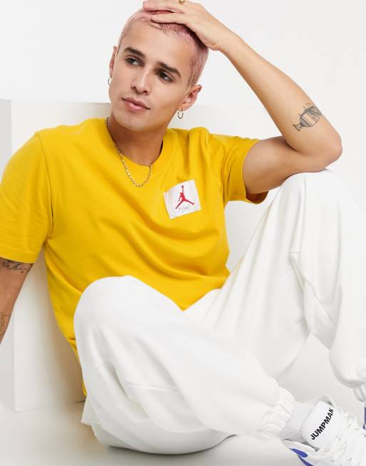 Jordan yellow store t shirt