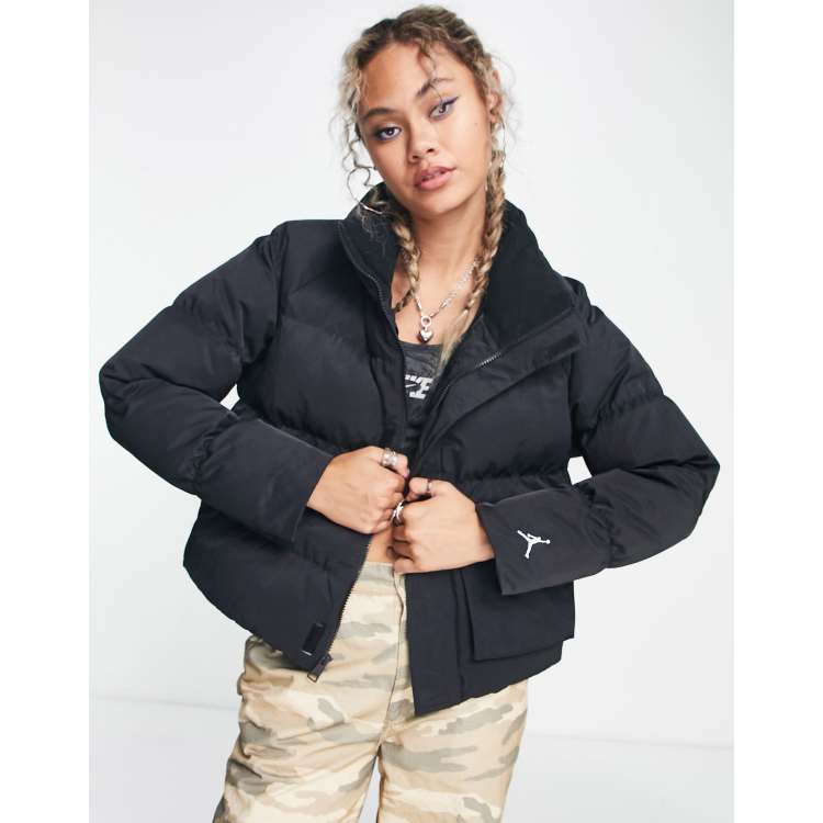 Kostuum Azijn Necklet Nike Jordan Flight puffer jacket in black | ASOS