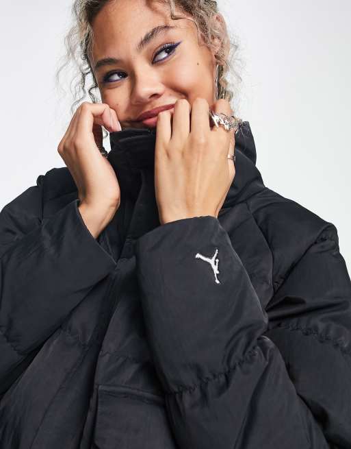 Nike Jordan Flight puffer jacket in black | ASOS