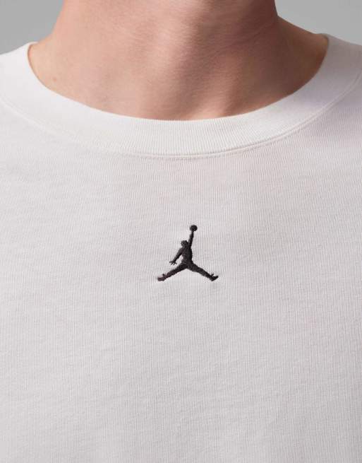 Nike Jordan Flight top de manga larga pesado en blanco, 4 de 4